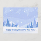 Happy Holidays Neue Zuhause Änderung der Anschrift Postkarte (Vorderseite)