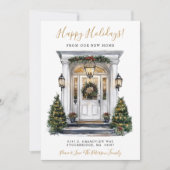 Happy Holidays Neue Zuhause Fronttür verschieben Ankündigung