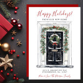 Happy Holidays Neue Zuhause Fronttür verschieben Ankündigung