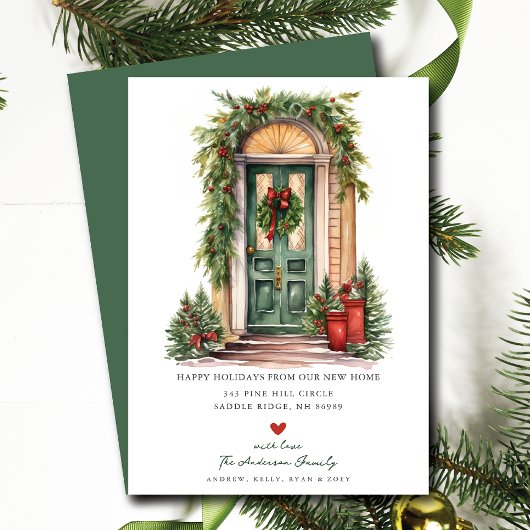 Happy Holidays Neue Zuhause Moving Ankündigung