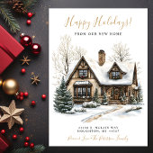 Happy Holidays Neue Zuhause Moving Ankündigung