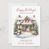 Happy Holidays Neue Zuhause Moving Ankündigung (Vorderseite)