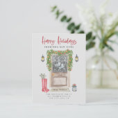 Happy Holidays Neue Zuhause Weihnachtsstür Kletter Ankündigung (Stehend Vorderseite)