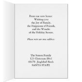 Happy Holidays - New Address Christmas Card (Innen (Rechts))