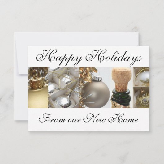 Happy Holidays - New Address Christmas Card Einladung (Vorderseite)