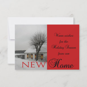 Happy Holidays - New Address Christmas Card Einladung
