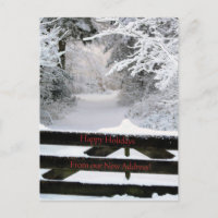Happy Holidays - New Address Christmas Card