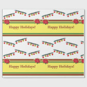 Happy Holidays - New Year, Christmas Geschenkpapier (Flach)