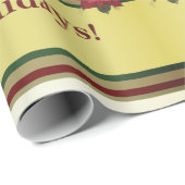 Happy Holidays - New Year, Christmas Geschenkpapier (Rolleneckpunkt)