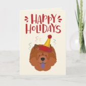 Happy Holidays - Niedlich Chow Chow Weihnachten (Vorderseite)