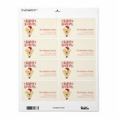 Happy Holidays - Niedlich Golden Retriever Weihnac (Vorne)