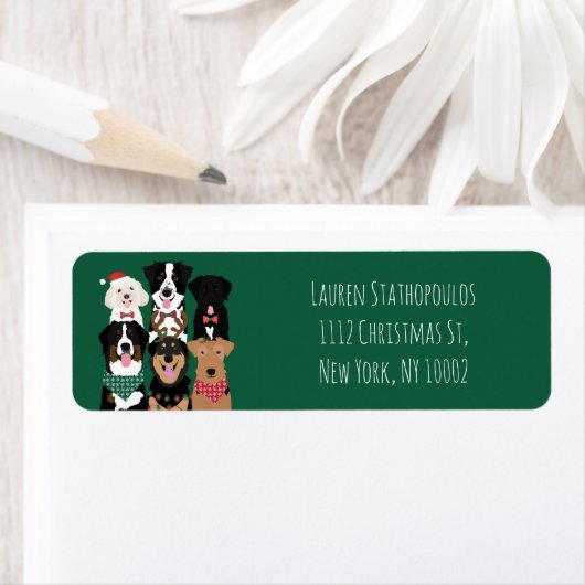 Happy Holidays Niedlich Hunde (Insitu)