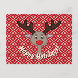 Happy Holidays Niedlich Rentier Weihnachten