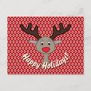 Happy Holidays Niedlich Rentier Weihnachten