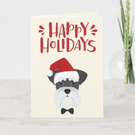 Happy Holidays - Niedlich Schnauzer Weihnachten