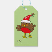 Happy Holidays Niedlich Weihnachten Robin Geschenkanhänger (Vorderseite)