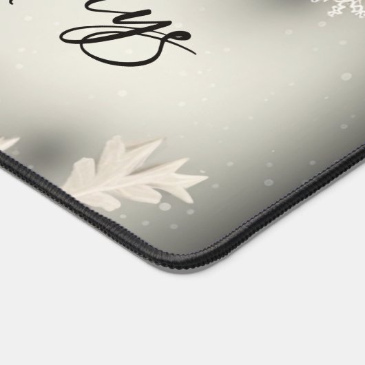 Happy Holidays Niedlich Winter Snowman Snowflake Schreibtischunterlage (Ecke)