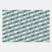 Happy Holidays niedliche Nadelstreifen rot Geschenkpapier Set (Vorderseite 3)