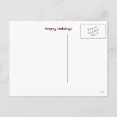 Happy Holidays Niedlicher Spitz Welpen Weihnachten (Rückseite)