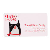 Happy Holidays - Niedlicher Weihnachtskatzenjammer (Vorne)