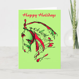 Happy Holidays_Noble Face Card Feiertagskarte