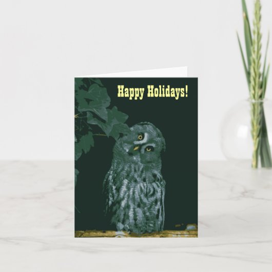 Happy Holidays Note Card Feiertagskarte (Vorderseite)