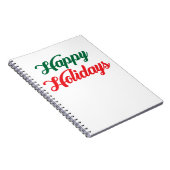 HAPPY HOLIDAYS NOTIZBLOCK (Rechte Seite)