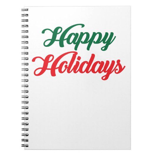 HAPPY HOLIDAYS NOTIZBLOCK (Vorderseite)