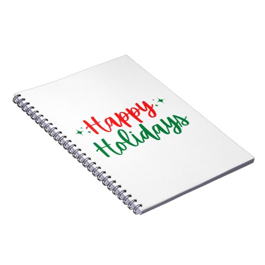 Happy Holidays Notizblock (Rechte Seite)