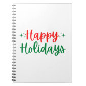 Happy Holidays Notizblock (Vorderseite)