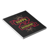 Happy Holidays Notizblock (angewinkelt)