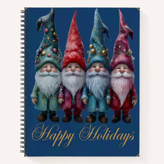 Happy Holidays Notizblock (Vorderseite)