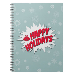 Happy Holidays Notizblock