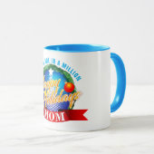 Happy Holidays / One in a Million MAMAS (Ihr Text) Tasse (VorderseiteRechts)