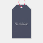 Happy Holidays Orange Holiday Foliage Weihnachten Geschenkanhänger (Rückseite)