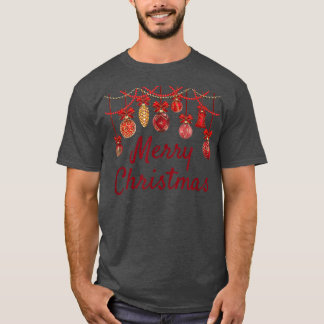 Happy Holidays Ornaments Frohe Weihnachten Hanukka T-Shirt