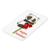 Happy Holidays Panda Magnet (Linke Seite)