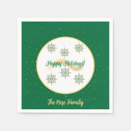 Happy Holidays Paper Napkin Serviette