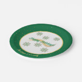 Happy Holidays Paper Plate Pappteller (Schrägansicht)
