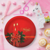Happy Holidays Paper Plate Pappteller (Party)