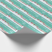 Happy Holidays Papier für benutzerdefinierte Textv Geschenkpapier (Ecke)