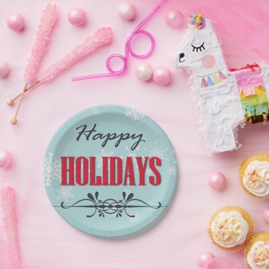 Happy Holidays Pappteller (Party)