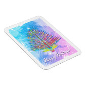 Happy Holidays Pastels Holiday Tree Magnet (Rechte Seite)