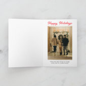 Happy Holidays | Peppermint Candy Wreath Feiertagskarte (Innenseite)