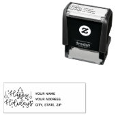 Happy Holidays Permastempel (Beispiel)