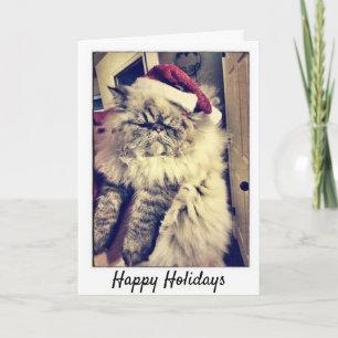 Happy Holidays - Persische Katze Feiertagskarte