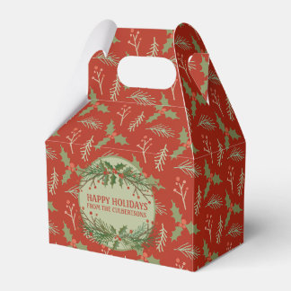 Happy Holidays Personalisiert Favor Box Geschenkschachtel