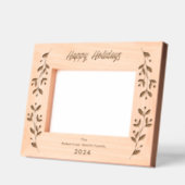 Happy Holidays Personalisiert Laser Geätzte Rahmen (Links)