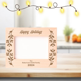 Happy Holidays Personalisiert Laser Geätzte Rahmen