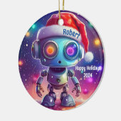 Happy Holidays Personalisiert Robot Ornament (Links)